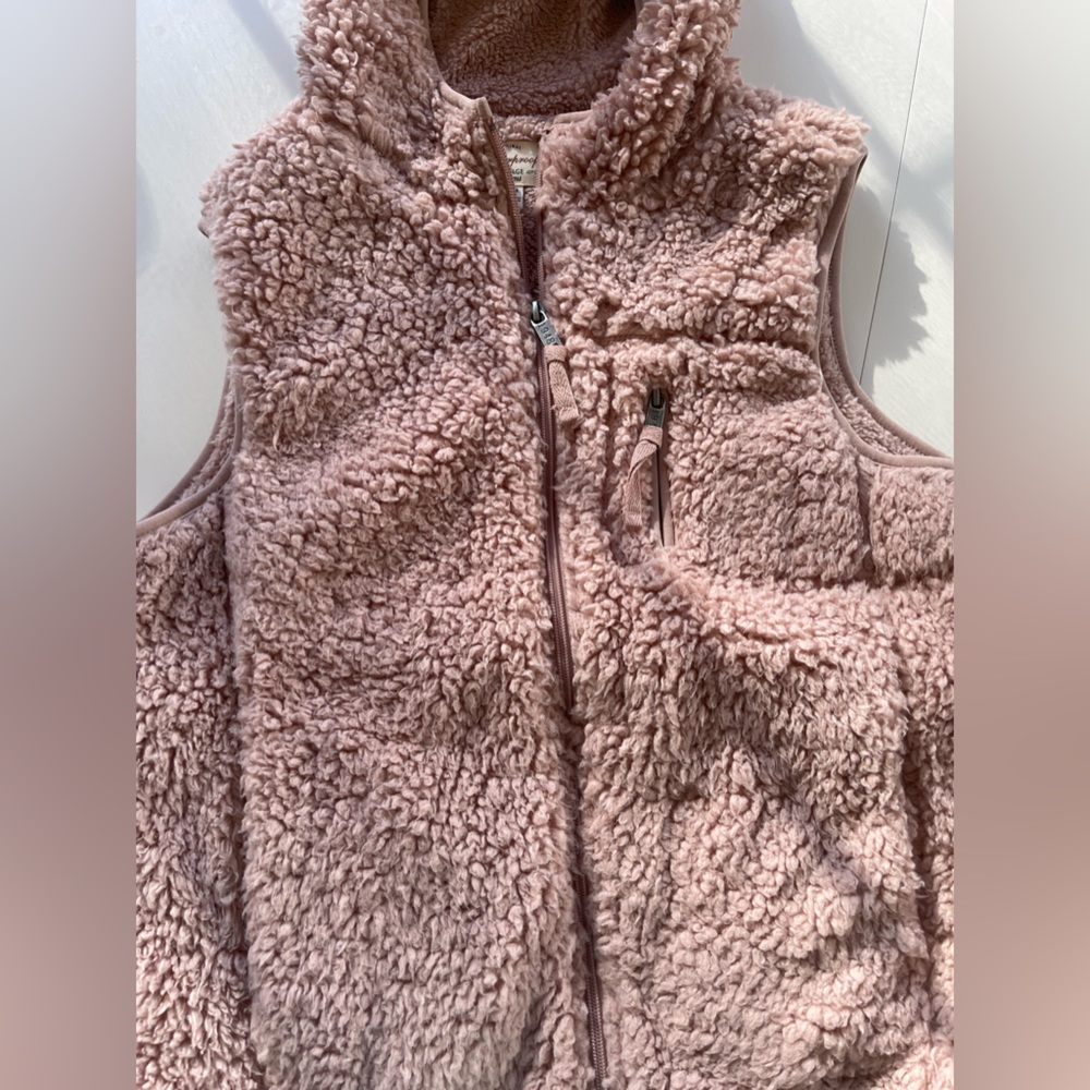 Weatherproof Vintage Ladies' Comfy Sherpa Vest Dusty Pink/Small